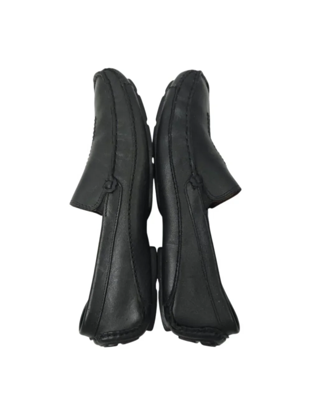 Clarks Leather Driving Loafers Mens 10 M Black Slip On Casual Shoes Moccasins